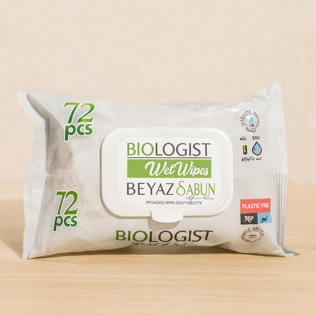 BİOLOGİST  ISLAK MENDİL BEYAZ SABUN 72PCS