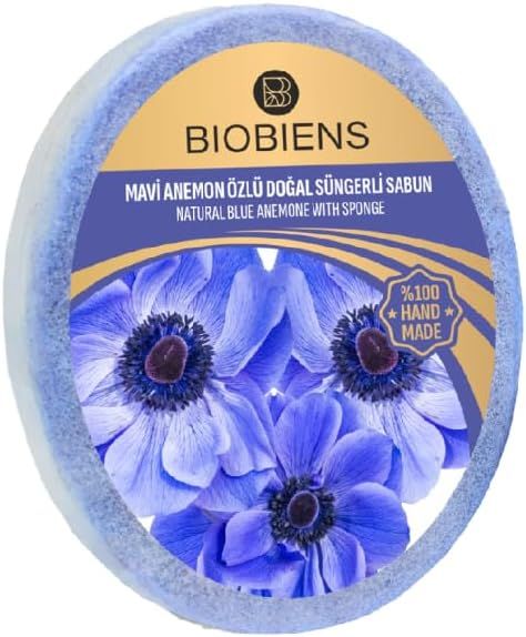 BioBiens Mavi Anemon Özlü Doğal Süngerli Sabun 135gr