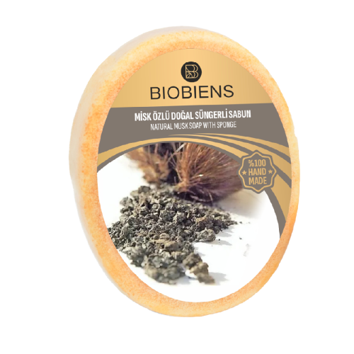 BioBiens Misk Özlü Doğal Süngerli Sabun 135gr