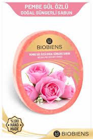 BioBiens Pembegül Özlü Doğal Süngerli Sabun 135gr