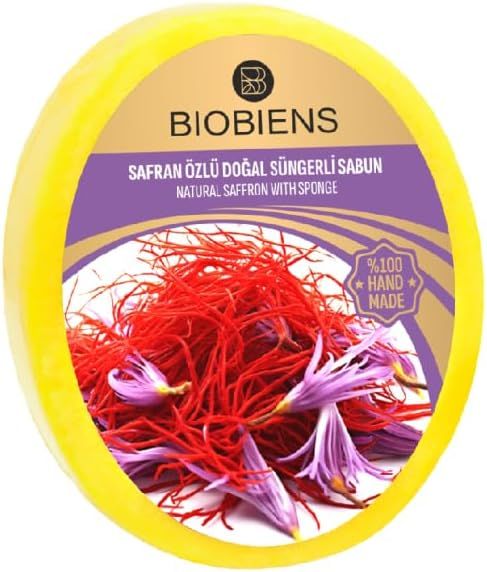 BioBiens Safran Özlü Doğal Süngerli Sabun 135gr