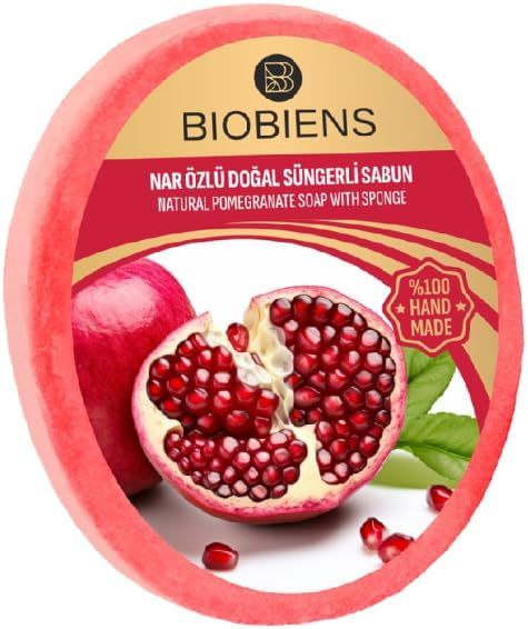 BioBiens Nar Özlü Doğal Süngerli Sabun 135gr