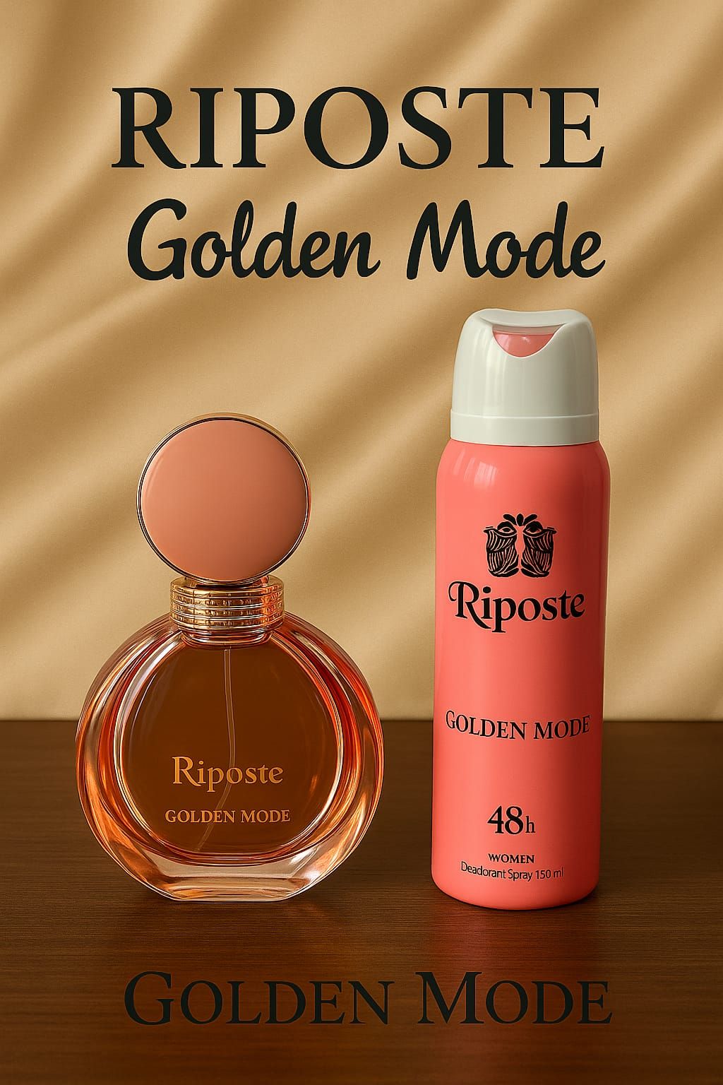 Riposte Golden Mode Kadın Parfüm EDT 85 ML + Golden Mode Sprey Deodorant 150 ML